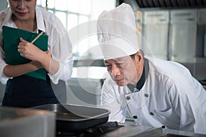 The chef has to control the heat of the stove just right to grill the steak so that the ripeness