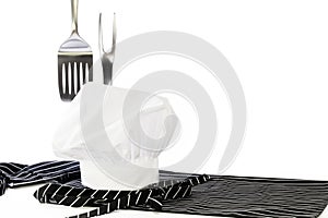 Chef Hat Apron Spatula Fork photo