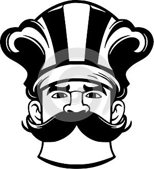 Chef hat - high quality vector logo - vector illustration ideal for t-shirt graphic