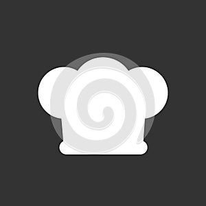 Chef hat icon, outline vector sign
