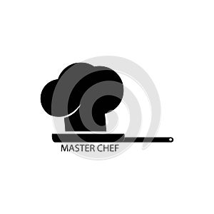 chef hat illustration logo vector