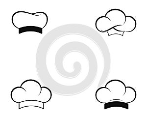 chef hat logo and symbols black color