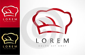 Chef hat logo vector