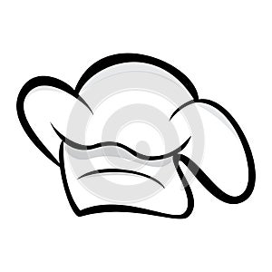 Chef hat logo vector design simple