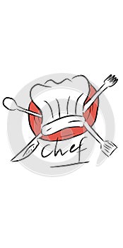 Chef hat logo for your businness. Good to your company