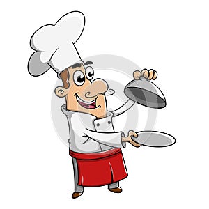 Chef holding