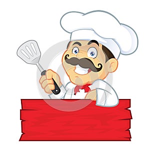Chef Holding Spatula