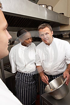 Chef Instructing Trainees