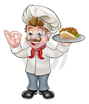 Chef Kebab Cartoon