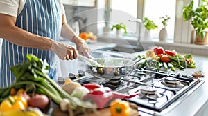 The Chef in the Kitchen.AI generated image