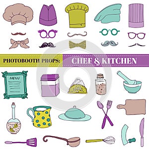 Chef and Kitchen - Photobooth Set