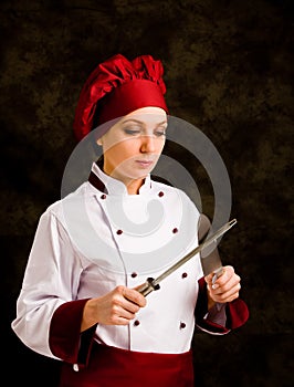 Chef with knife