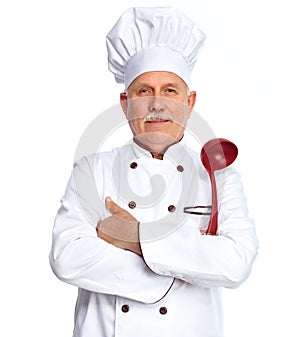 Chef with ladle