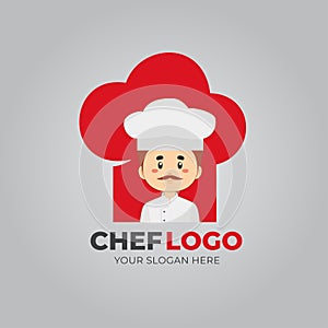 Chef Logo Template Design Free Vector