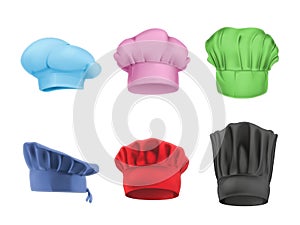 Chef multicolored hats photo