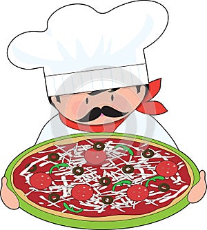 Chef and Pizza