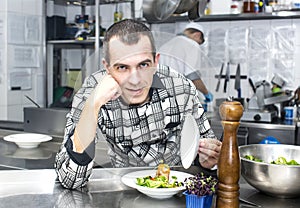 Chef preparing food in the kitchen