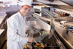 Chef preparing food in the kitchen
