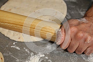 Making pizza dough! img