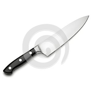 Chef's Knife on White Background