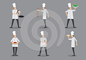 Chef Serving Food with Pride Vector Character Illustration