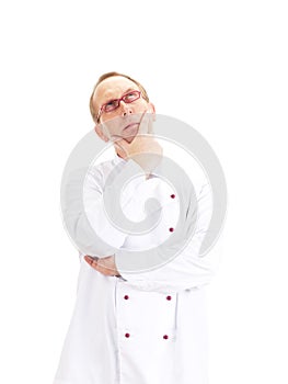 Chef thinking about recipe