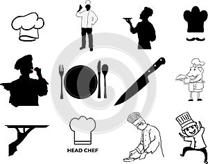 Chef vector eps illustration by crafteroks