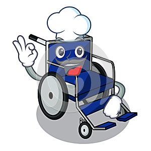 Chef wheelchair in the a character shape