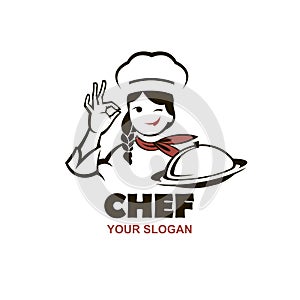 Chef woman design photo
