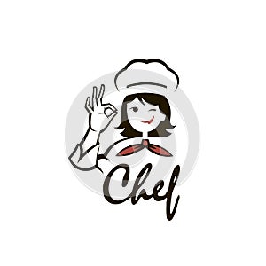Chef woman design