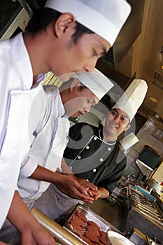 Cocinero en negocios en La cocina 