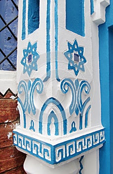 Chefchaouen blue house decoration