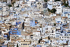 Chefchaouen, Morocco - Aerial View of Medina