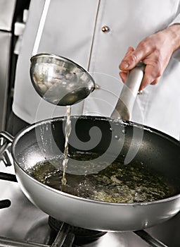 Chefd boiled bouillon photo