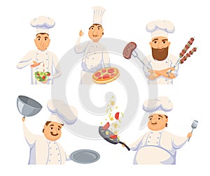 Chefs in restaurant