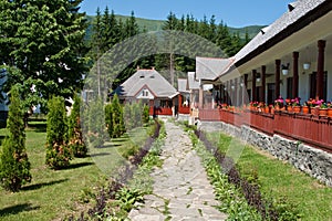 Cheia Monastery yard from Romania