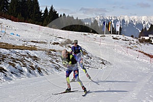 Cheile Gradistei, Roamania - January 30: Unknown competitor in IBU Youth&Junior World Championships Biathlon