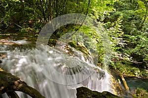 Cheile Nerei - Beusnita. Caras. Romania. Summer in wild Romanian river and forest. Long exposure