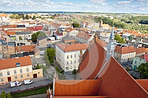 Chelmno old town - aerial view.
