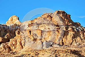 The Cheltenham Badland and sky in Colorful Beach scenic spot in Xinjiang,China