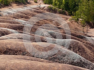 Cheltenham Badlands near Toronto, Ontario, Canada photo