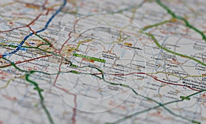 Cheltenham, Gloucestershire  on a map