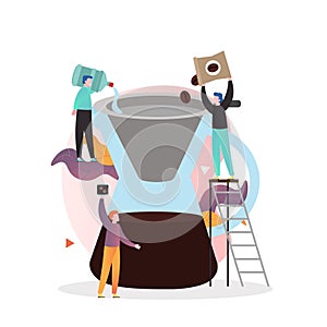 Chemex coffee vector concept for web banner, website page photo