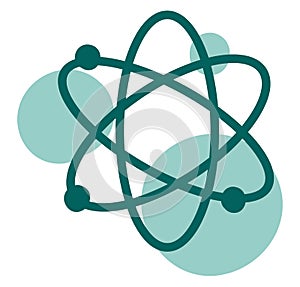 Chemical atom, icon