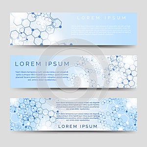 Chemical banners with molecular ctructure