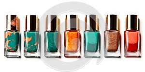 chemical-based nail polishes and natural, non-toxic alternatives made from plant-based ingredients, highlighting their