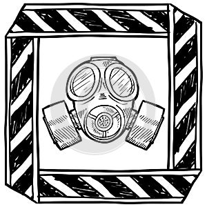 Chemical or biological warning vector
