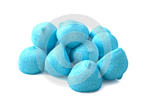 Chemical blue marshmallows