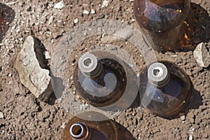 Chemical bottles littering the Mount photo