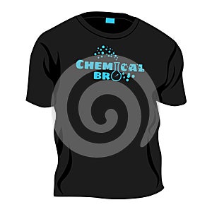 Chemical bro - t-shirt decoration, vector joke illustration